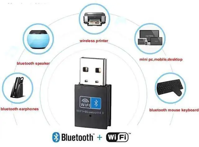 Alt view image 4 of 7 - JAENFONG USB WiFi Bluetooth Adapter 150Mbps Network Card Wireless Dongle Bluetooth 4.0 Portable Mini AP for PC Laptop Desktop 2.4GHz Band 802.11N Compatible with Windows 10 8 7 XP Vista Mac Linux