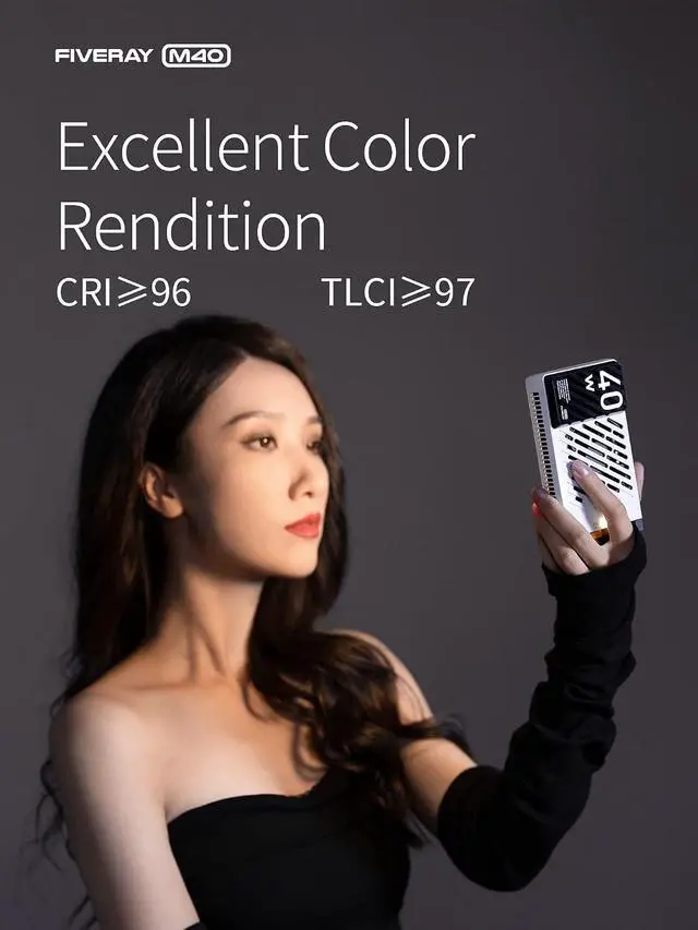 Alt view image 7 of 7 - M40 Video Light & Light Modifier