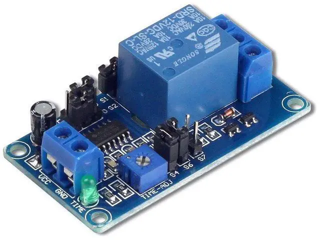 Main image of DC 12V Time Delay Relay Module for Smart Home, Tachograph, GPS, PLC Control, Industrial Control, Electronic Experiment, Arduino Robot (Pack of 5)