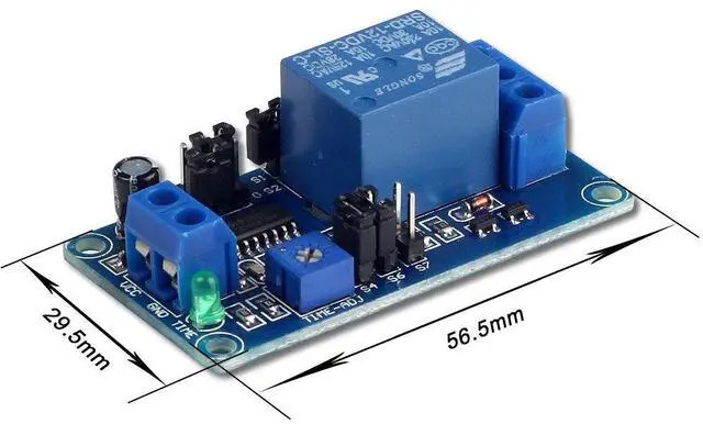Alt view image 5 of 7 - DC 12V Time Delay Relay Module for Smart Home, Tachograph, GPS, PLC Control, Industrial Control, Electronic Experiment, Arduino Robot (Pack of 5)