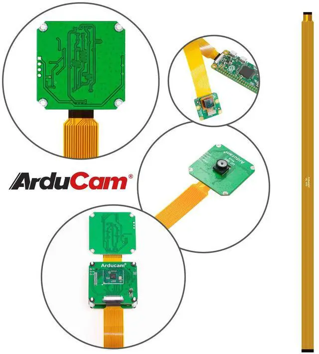 Alt view image 5 of 6 - for Raspberry Pi Zero Camera Cable Set, 2 Pack 11.8" (30cm) Ribbon Flex Extension Cables for Pi Zero&W