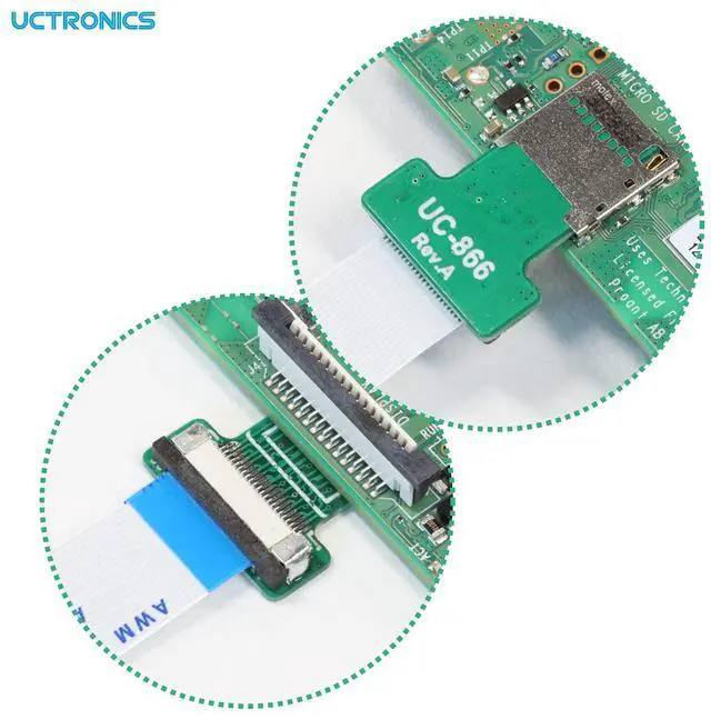 Alt view image 3 of 6 - Micro SD Male to Female Flexible Extender, 15cm/5.9in Micro SD Card Extension Cable Adapter Compatible with Raspberry Pi, Arduino, and 3D Printer, 4 Pack