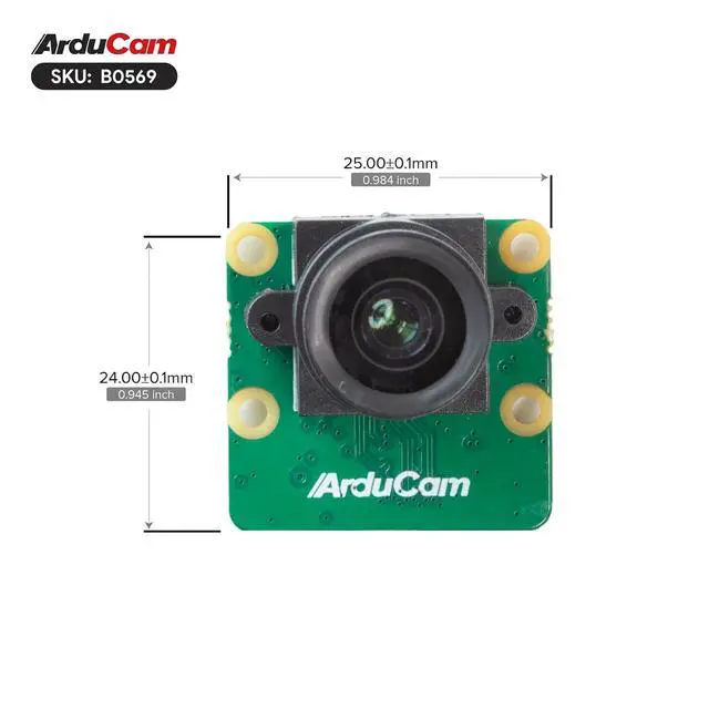 Alt view image 5 of 7 - for Raspberry Pi Camera, 4K IMX415 Low Light Camera Module with M12 Lens, 15-15pin, 15-22pin Ribbon Cable Included