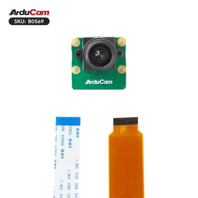 Alt view image 4 of 7 - for Raspberry Pi Camera, 4K IMX415 Low Light Camera Module with M12 Lens, 15-15pin, 15-22pin Ribbon Cable Included