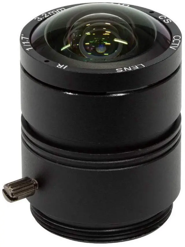 Main image of 120 Degree Ultra Wide Angle CS Lens for Raspberry Pi HQ Camera, 3.2mm Focal Length with Manual Focus