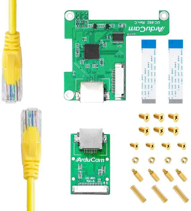 Main image of Cable Extension Kit for Raspberry Pi, Up to 10-Meter Extension, Compatible with Raspberry Pi Camera V1/V2/V3/HQ/Global Shutter and 16MP/64MP/ToF Camera Module