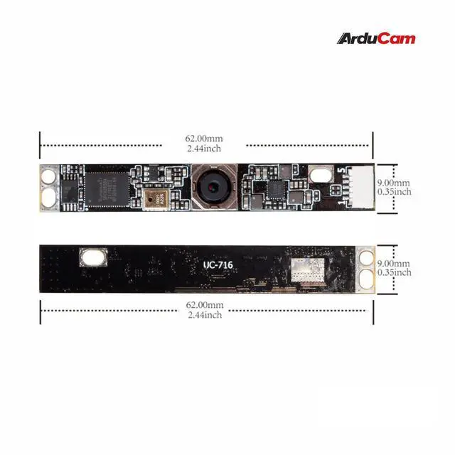 Alt view image 2 of 5 - 8MP Autofocus USB Camera, IMX179 Lightburn Camera with Microphone, Ultra HD Embedded Webcam for PC and Raspberry Pi, Compatible with Linux, Windows, and Mac OS