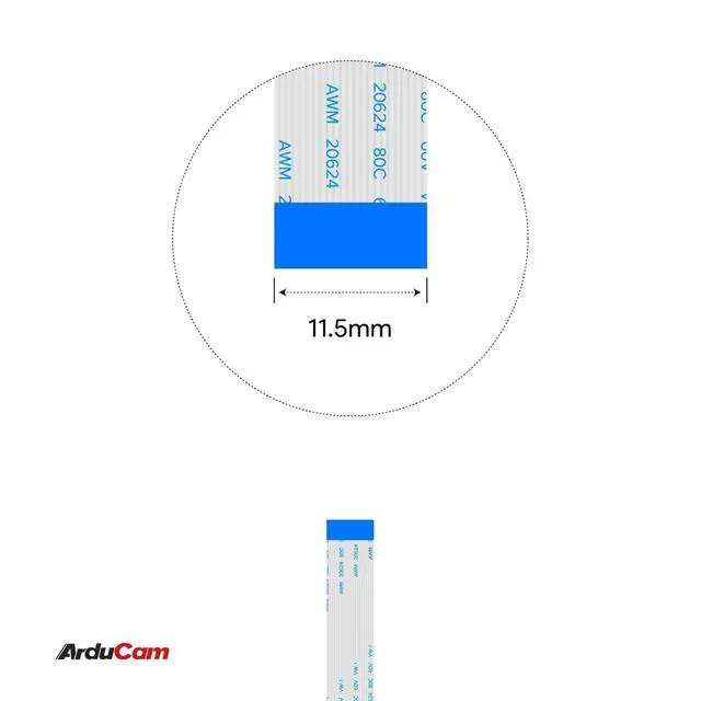 Alt view image 6 of 7 - for Raspberry Pi Camera Cable, 2 Pack 15cm 22pin to 22pin, 0.5mm Pitch Interface, FFC Ribbon Flexible Flat Cable for Raspberry Pi Module Camera
