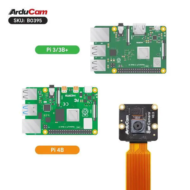 Alt view image 6 of 7 - for Raspberry Pi Noir Camera Module, 8MP IMX219 RPi-CAM-V2 Night Vision for Raspberry Pi 5, 4B, 3B+, 3B, 2B, Pi Zero & W
