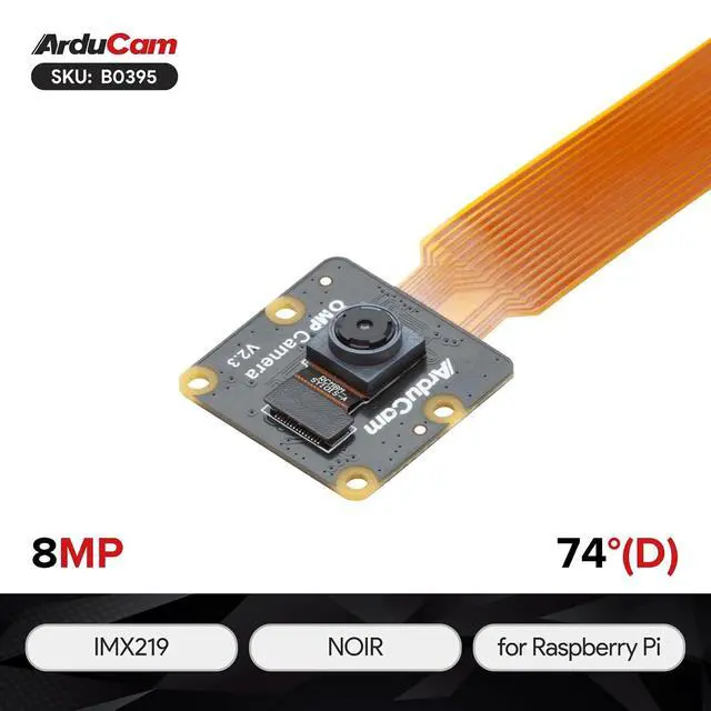Alt view image 2 of 7 - for Raspberry Pi Noir Camera Module, 8MP IMX219 RPi-CAM-V2 Night Vision for Raspberry Pi 5, 4B, 3B+, 3B, 2B, Pi Zero & W