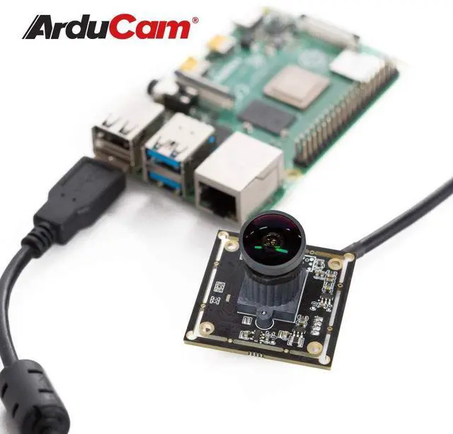 Alt view image 3 of 6 - 1080P Low Light WDR Ultra Wide Angle USB Camera Module for Computer, 2MP CMOS IMX291 160 Degree Fisheye Mini UVC USB2.0 Webcam Board with Microphone, 3.3ft Cable for Windows Linux Mac OS