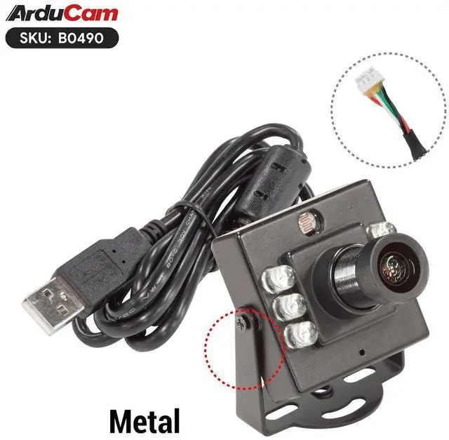 Alt view image 2 of 7 - 1080P Day & Night Vision USB Camera for Computer, 2MP Automatic IR-Cut Switching All-Day Image USB2.0 IMX462 Webcam Board with 940nm IR LEDs for Windows, Linux, Android and Mac OS