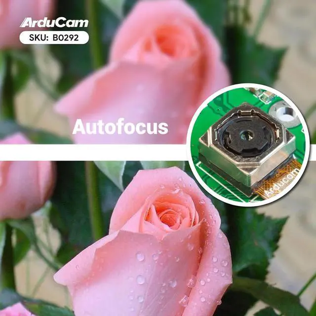 Alt view image 7 of 7 - 4K 8MP IMX219 Autofocus USB Camera Module with Microphone, 1080P Mini UVC USB2.0 Webcam