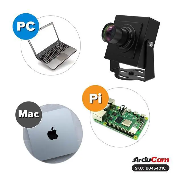 Alt view image 7 of 7 - 5MP HDR USB Camera Module, 101°(D) Wide Angle UVC Webcam with M12 Lens for Windows, Linux, Android, and Mac OS