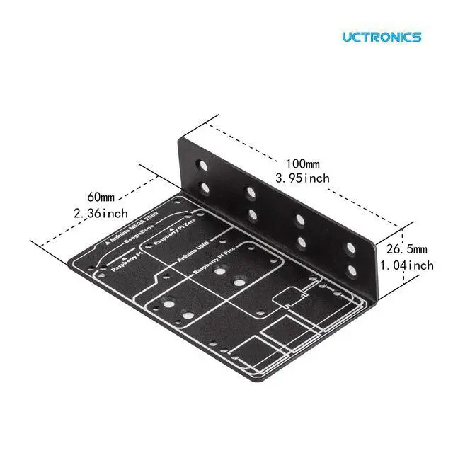 Alt view image 2 of 6 - for Raspberry Pi DIN Rail Mount, Compatible with Arduino, RPi 5/4B/3B+/3B/2B/B+, Pi Zero, Raspberry Pi Pico