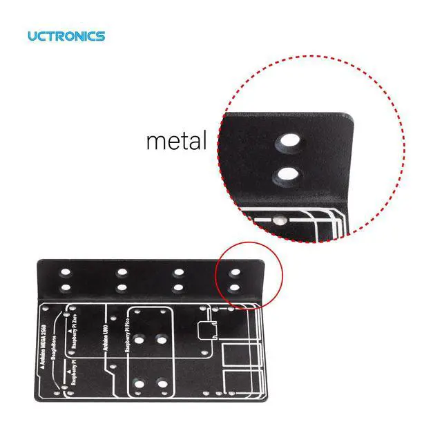 Alt view image 4 of 6 - for Raspberry Pi DIN Rail Mount, Compatible with Arduino, RPi 5/4B/3B+/3B/2B/B+, Pi Zero, Raspberry Pi Pico