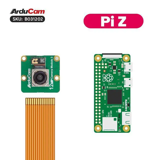 Alt view image 5 of 7 - for Raspberry Pi Camera Module 3, 12MP IMX708 120°(D) Wide Angle Pi Camera V3