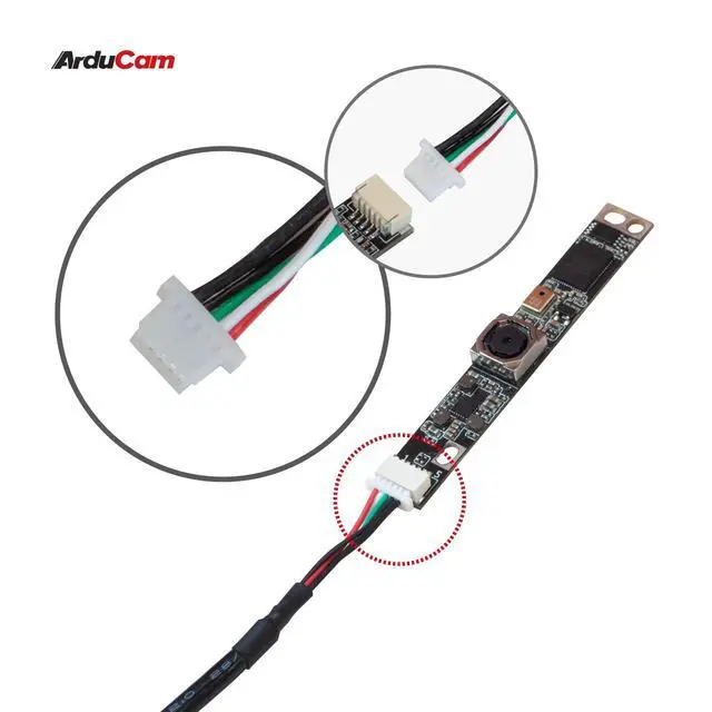 Alt view image 4 of 6 - IMX219 8MP Autofocus USB Camera Module, 3280(H)×2464(V)@30fps with Single Microphone for Linux, Windows, and Mac OS