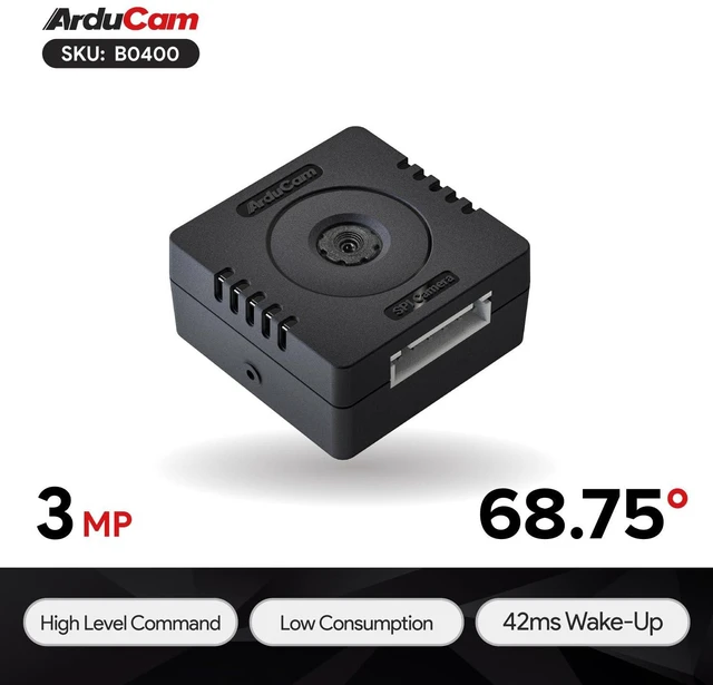 Alt view image 2 of 7 - Mega SPI Camera for Any Microcontroller, 3MP Fixed Focus Arduino Camera Compatible with Arduino UNO Mega2560, Raspberry Pi Pico, STM32, ESP, and Renesas