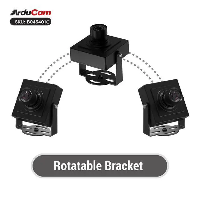 Alt view image 2 of 7 - 5MP HDR USB Camera Module, 101°(D) Wide Angle UVC Webcam with M12 Lens for Windows, Linux, Android, and Mac OS
