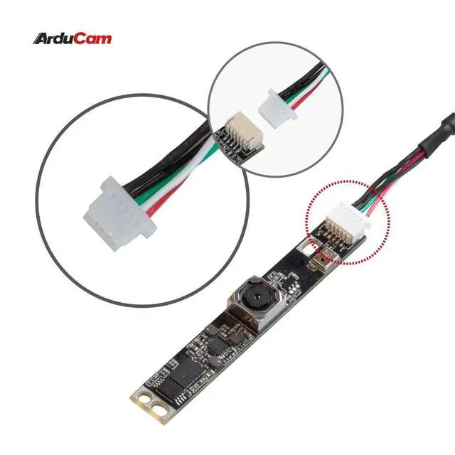 Alt view image 4 of 6 - 5MP Autofocus USB Camera Module for Raspberry Pi, 2592(H)×1944(V)@30fps Lightburn Camera with Single Microphone, Mini-Sized Webcam for Linux, Windows, and Android