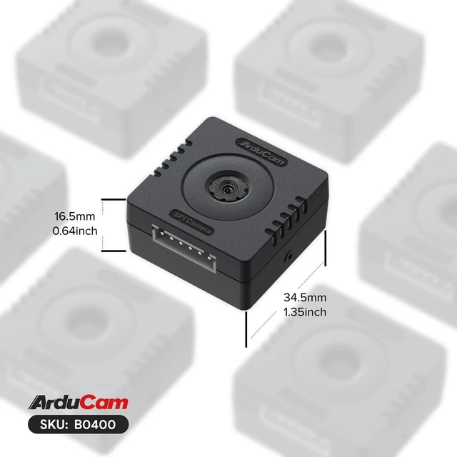 Alt view image 5 of 7 - Mega SPI Camera for Any Microcontroller, 3MP Fixed Focus Arduino Camera Compatible with Arduino UNO Mega2560, Raspberry Pi Pico, STM32, ESP, and Renesas