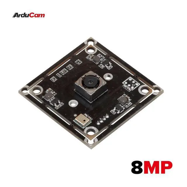 Alt view image 2 of 6 - 8MP IMX179 Lightburn Camera, Autofocus Webcam with Microphone, Ultra HD Embedded USB Cam for Raspberry Pi, Windows, Linux, Android, Mac OS