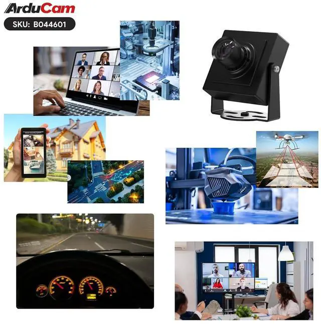 Alt view image 6 of 7 - 8MP HDR USB Camera Module, 101°(D) Wide Angle UVC Webcam with M12 Lens for PC, Raspberry Pi, Jetson Nano, and Other SBCs, Support Windows, Linux, Android, and Mac OS