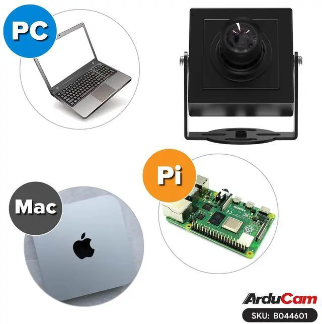 Alt view image 4 of 7 - 8MP HDR USB Camera Module, 101°(D) Wide Angle UVC Webcam with M12 Lens for PC, Raspberry Pi, Jetson Nano, and Other SBCs, Support Windows, Linux, Android, and Mac OS