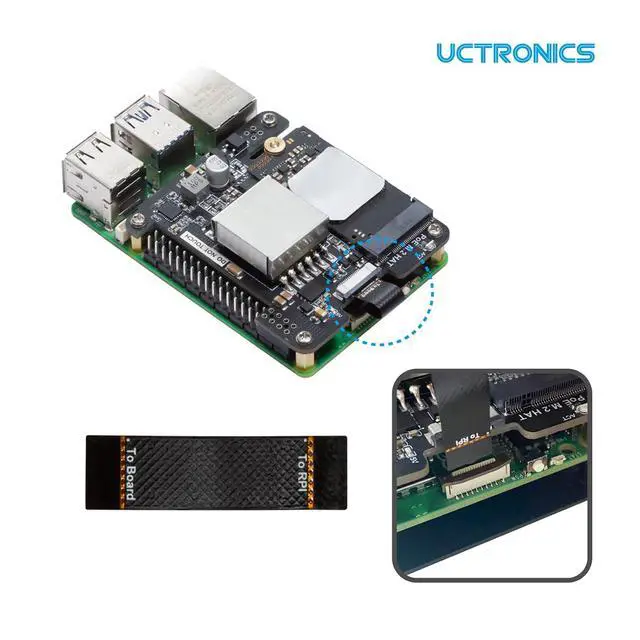Alt view image 7 of 7 - Front Removable 1U Rack Mount with PoE Functionality, 19" Raspberry Pi 5 NVMe Rack with PCIe M.2 NVMe (2230/2242), IEEE 802.3af/at PoE+