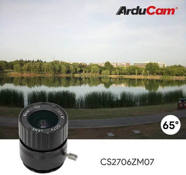 Alt view image 3 of 6 - CS-Mount Lens Kit for Raspberry Pi HQ Camera (Type 1/2.3), 6mm to 25mm Focal Lengths, 65 to 14 Degrees, Telephoto, Wide Angle, Pack of 5