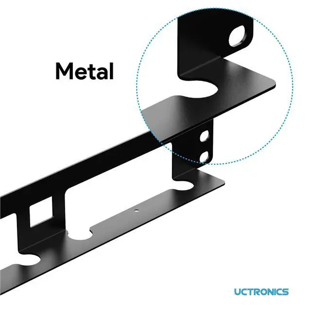 Alt view image 3 of 5 - NUC Rack Mount, 19" 1U Rackmount Supports 3 Units of Low Model NUC