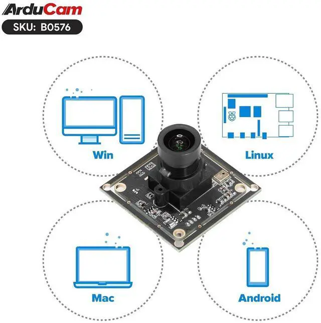 Alt view image 6 of 7 - USB Camera Module, 2MP Lightburn Camera, IMX662 Ultra Low Light USB2.0 Webcam