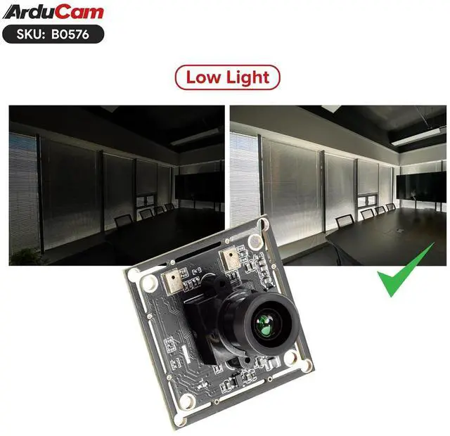 Alt view image 7 of 7 - USB Camera Module, 2MP Lightburn Camera, IMX662 Ultra Low Light USB2.0 Webcam