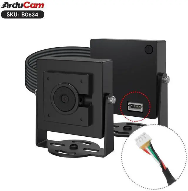 Alt view image 6 of 7 - VGA Global Shutter USB Camera Module, 800 FPS@QQVGA High Speed Camera, Monochrome UVC Webcam for Windows, Linux OS