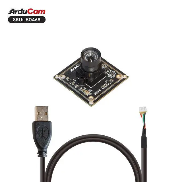 Alt view image 3 of 7 - 1080P USB Camera Module, Low Light Low Distortion Lightburn Camera, 2MP CMOS IMX323 Mini UVC USB2.0 Webcam Board with 83°(D) M12 Lens, 3.3ft/1m Cable for Windows, Linux, Android, and Mac OS