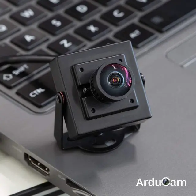 Alt view image 3 of 6 - 1080P Low Light WDR USB Camera Module with Metal Case, 2MP 1/2.8" CMOS IMX291 160 Degree Ultra Wide Angle Mini UVC Webcam Board with Microphone