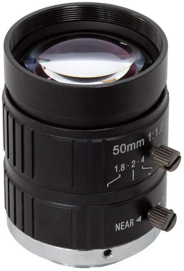 Main image of Telephoto C-Mount Lens for Raspberry Pi HQ Camera, 50mm Focal Length with Manual Focus and Adjustable Aperture, Industrial Telephoto Lens