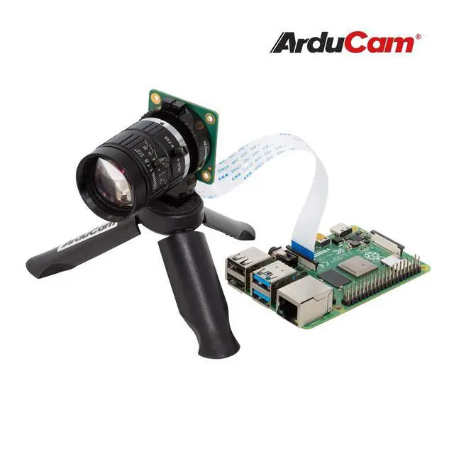 Alt view image 5 of 6 - Telephoto C-Mount Lens for Raspberry Pi HQ Camera, 50mm Focal Length with Manual Focus and Adjustable Aperture, Industrial Telephoto Lens