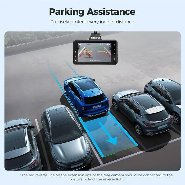 Alt view image 5 of 7 - M01 Dual Dash Cam Front and Rear with Free 64GB Card, 3" Screen Dual Dashboard Camera for Car, Built-in ADAS G-Sensor, 24H Parking Mode Car Camera (M01 Pro)
