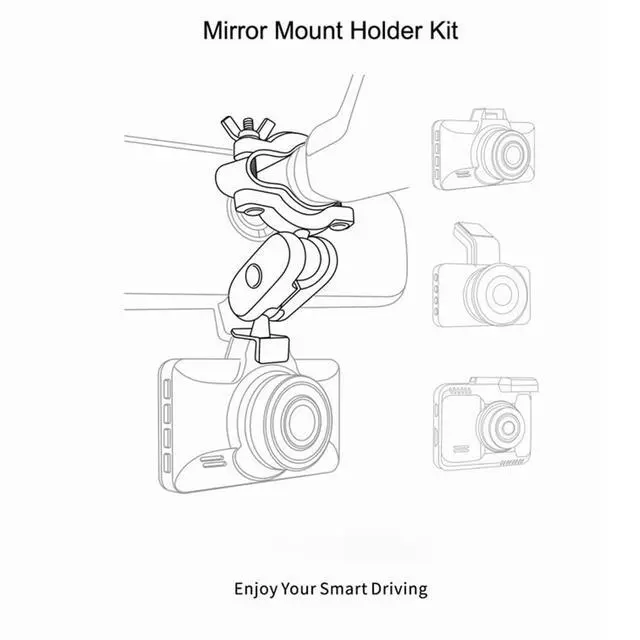 Alt view image 6 of 6 - Dash Camera Mirror Mount Holder Kit, Dash Cam Mount for M01 Pro, M01 Max, GS63H, GS63H Pro, GS63Pro Car Camera