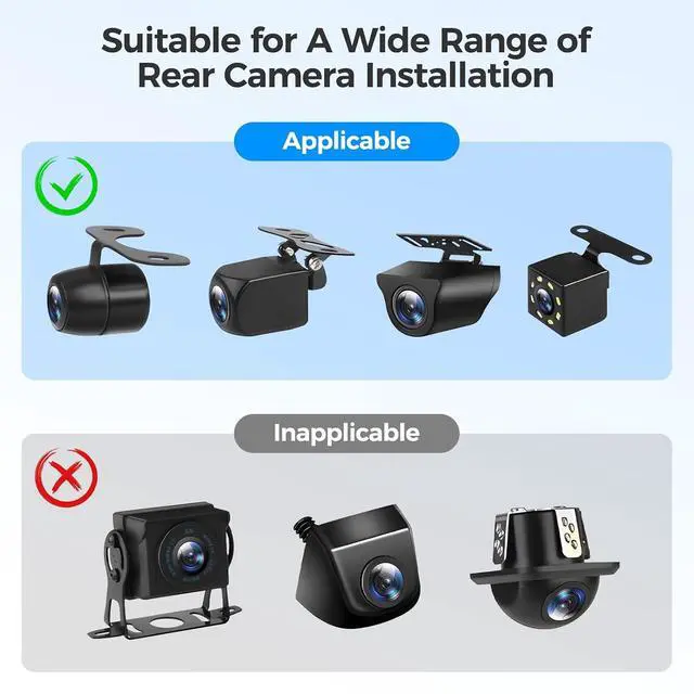Alt view image 4 of 6 - Rear Camera Holder Rear Window Bracket for Most Back Camera Dash Cam M550 PG17 PG19X M01 Pro M550 Max Car Cam for REDTIGER F7N, CHORTAU, Kingslim, Z-Edge
