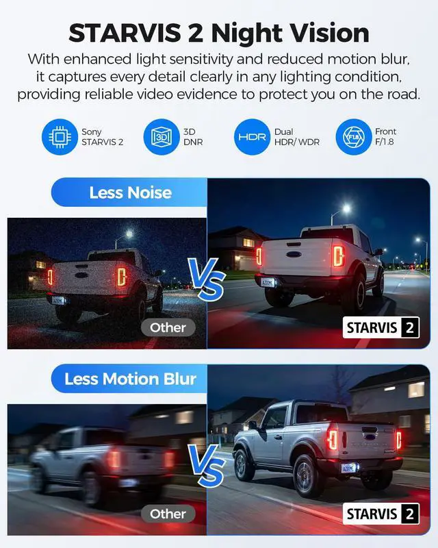 Alt view image 4 of 7 - 4K+4K Mirror Dash Cam Front and Rear with AR effects, ADAS Rear View Mirror Camera, STARVIS 2 12" Rearview Mirror Dashcam with Dual HDR, 5.8GHz WiFi, Voice Control, GPS, 128GB Card (PG17 Ultra)