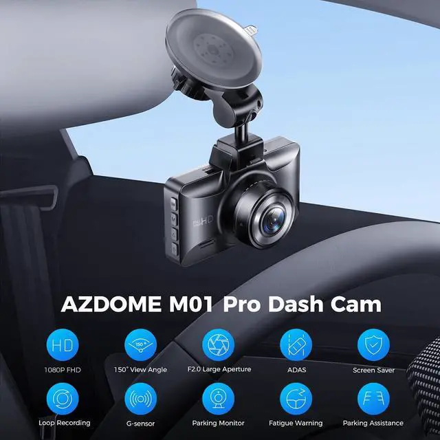 Alt view image 2 of 7 - M01 Pro dashcam and Type-C USB OBD Hardwire Kit enables 24-Hour Parking Monitoring to Continue Working Even When the Vehicle is Turned Off
