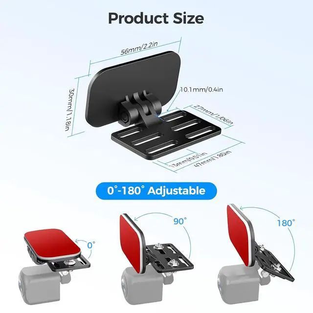 Alt view image 3 of 6 - Rear Camera Holder Rear Window Bracket for Most Back Camera Dash Cam M550 PG17 PG19X M01 Pro M550 Max Car Cam for REDTIGER F7N, CHORTAU, Kingslim, Z-Edge