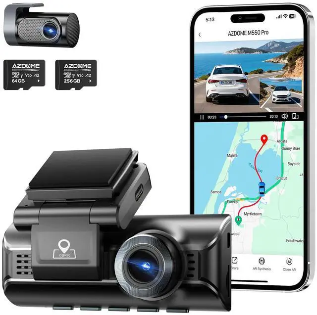 Main image of M550 Pro 4K ADAS Dash Cam with 256GB TF Card, Larger Storage Capacity