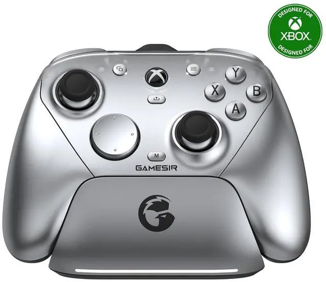 Main image of G7 Pro Wired Controller for Xbox Series X|S, Xbox One, Wireless Gamepad for PC&Android with TMR Sticks, Hall Effect Analog Triggers, 1000Hz Polling Rate, 3.5mm Audio Jack - Silver