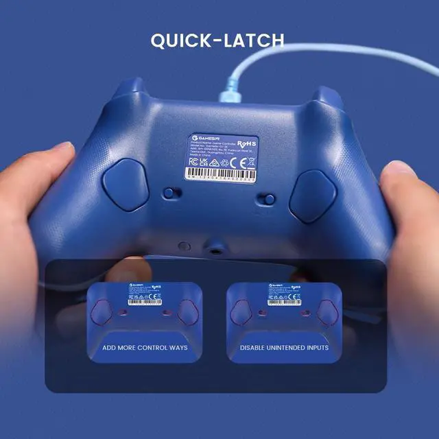 Alt view image 5 of 7 - G7 SE Wired Controller for Xbox Series X|S, Xbox One & Windows 10/11, Plug and Play Gaming Gamepad with Hall Effect Joysticks/Hall Trigger, 3.5mm Audio Jack (Blue)