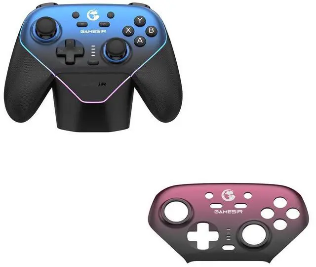 Main image of Super Nova Wireless Gaming Controller and Purple Faceplate