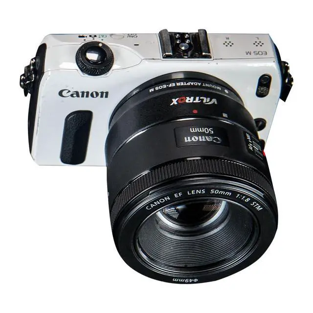 Alt view image 2 of 7 - EF-EOS M Lens Mount Auto Focus Adapter, Compatible with Canon EF/EF-S Lens to Canon EOS M (EF-M Mount) Mirrorless Camera Body EOS M100 M50 M3 M10 M6 M5